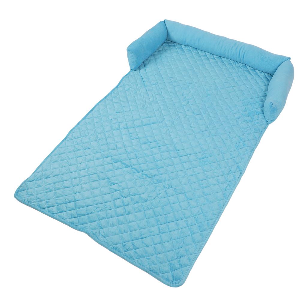 Dog Couch Bed Soft Short Plush Cotton Filling Nonslip Bottom Washable Dog Bed Sofa Protector Pet Sofa Mat for Home