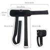 Upgraded Dumbbell Ankle Strap with Buckle Adjustable Elastic Rope for Barbell Training Four Ring Ankle Rope