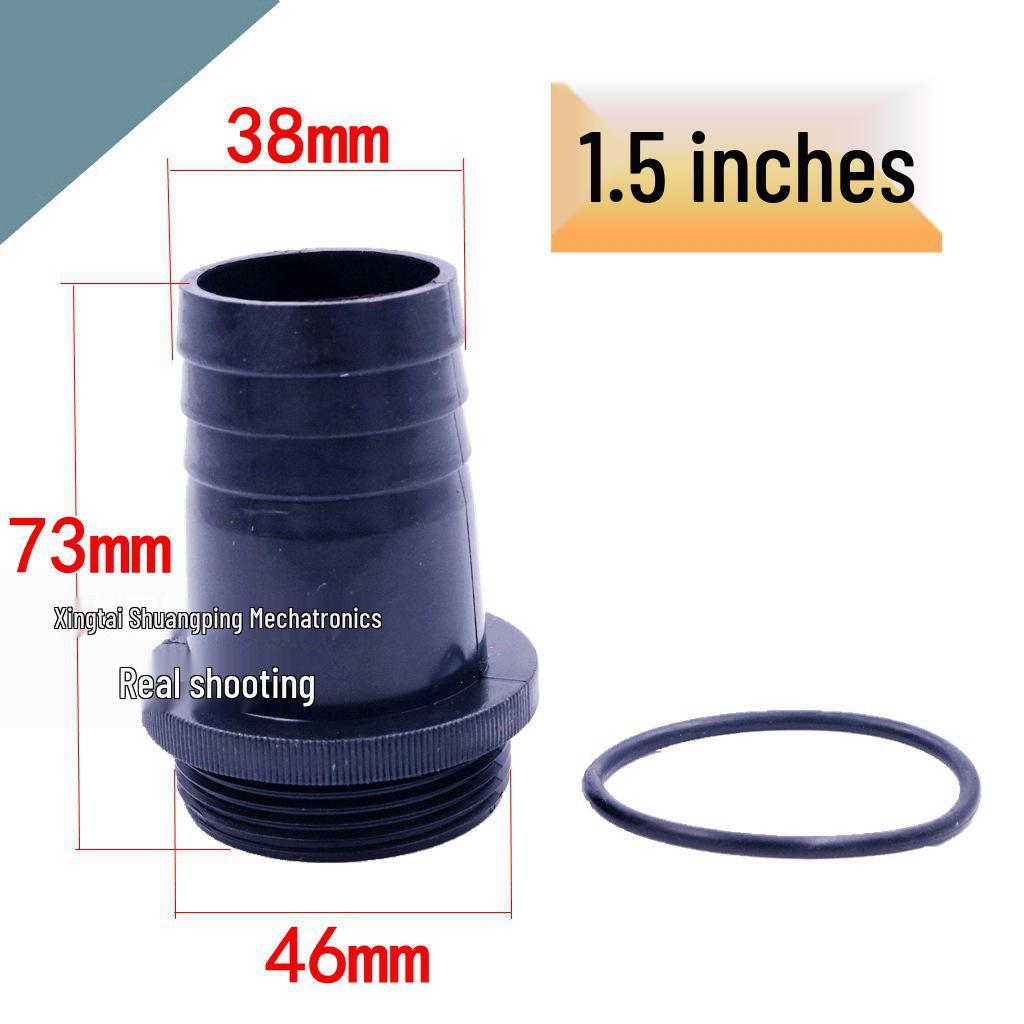 Thickened Plastic Male Thread Hose Connector Water Pump Adapter (4", 3", 1.5")