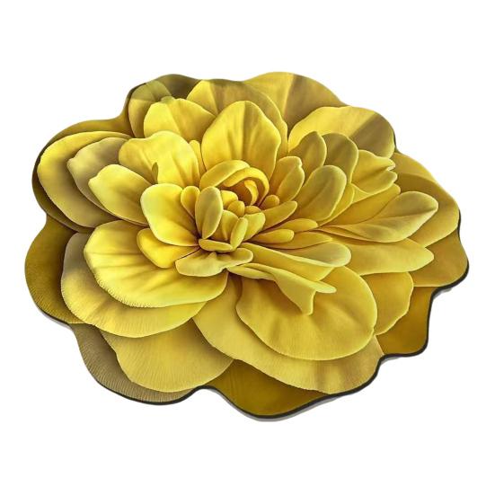 Diatomaceous Earth Floor Mat 3D Realistic Floral Design Non-Slip Absorbent Bath Mat Quick-Drying Soft
