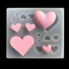 Heart Resin Mold Keychain Silicone Mold Heart Shaped Earring Mold Resin Pendant Mold for DIY Crafts Jewelry Casting Mold