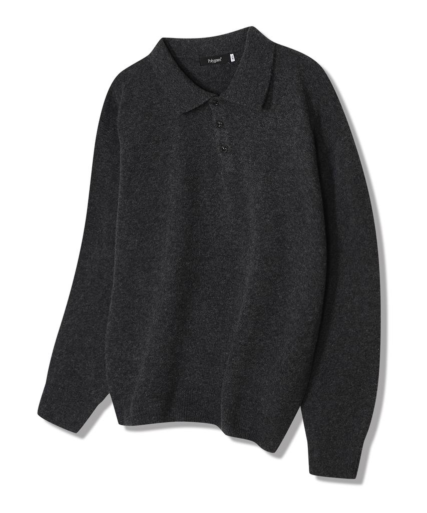 POLYGRAM Soft Wool Blend Collared Knit - 5 Colors