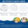 50Pcs Blank Metal Button Badges Making Supplies 2.28Inch/58MM Tinplate Badges Blanks Set For Handmade Jewelry Project