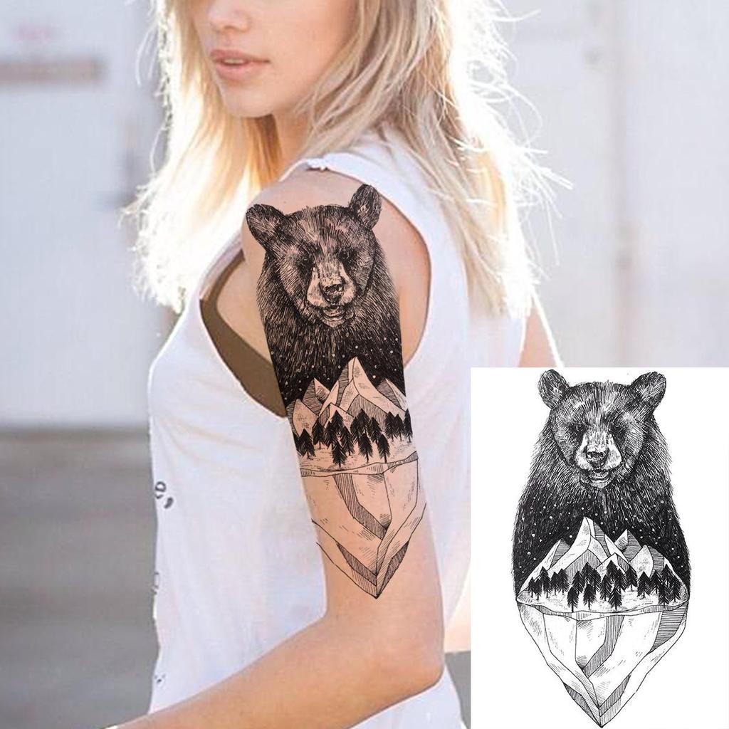 Realistic Long-lasting Animal Head Temporary Tattoo Stickers