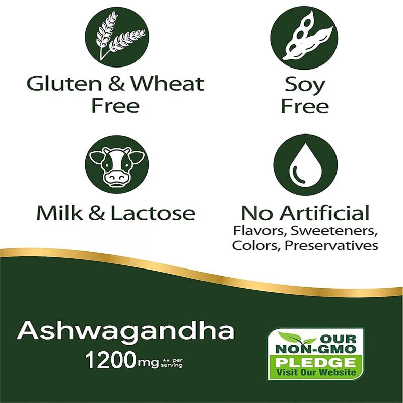 Ashwagandha,1200mg ,120 Capsules Dietary Supplement