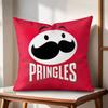 Classic PPringles Cushion Cover Natural Linen Organic Fabric DoubleSided Printing Couch Pillow Covers Home Decor