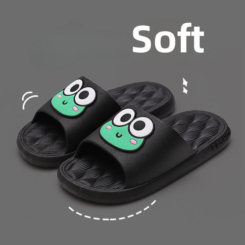Fashion Summer Beach Slides Bathroom Anti Slip Slipper Non-Slip Home Flip Flops Cartoon Frog Soft Sandals