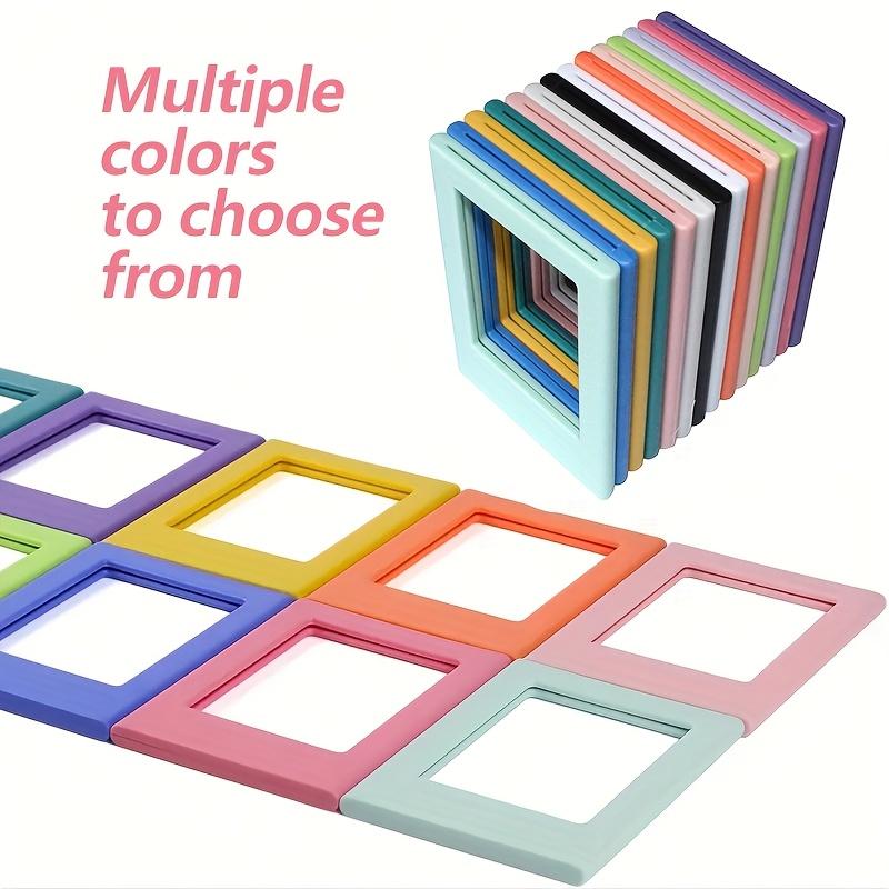 5Pcs Magnetic Photo Frames, 3-Inch Vertical Transparent Polaroid Fridge Magnets, for Wall Door DIY Photo Display