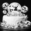 Kinder Discokugel Kuchendekoration Set: 10/23/31 Stück Spiegelkugel Backzubehör
