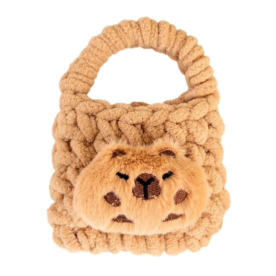 

Crochet Animal Coin Purse Handmade Knitting Earphone Lipstick Keys Storage Bag Women Girls Small Handbag Pouch Birthday Holiday Gift Dolphin