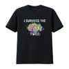 I Survived the 60s Twice T Shirt Vintage Washed Designer Clothes Breathable Homme Versatile Graphic Slightly Streetwear Unisex