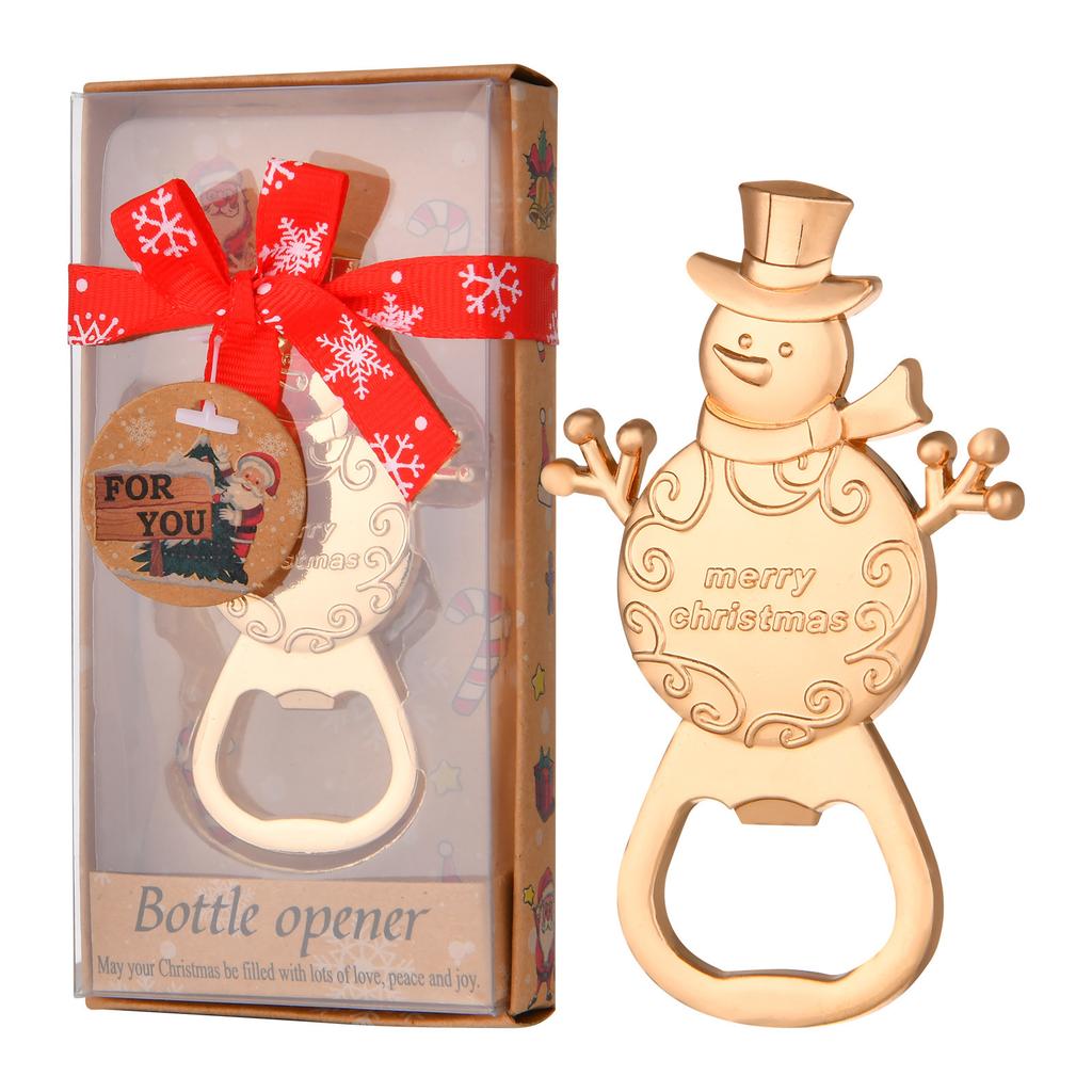Christmas Bottle Opener Christmas Gift Snowman Christmas Tree Snowflakes Bottle Opener Xmas Party Gift Decoration 2026