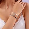 Hand Woven Luminous Heart Bracelet Set For Couple And Best Friends Gift Jewelry