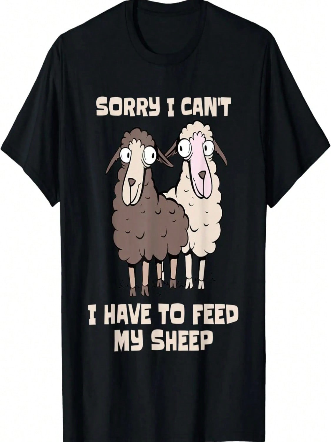 Sorry I Can Have To Feed My Sheep Funny Sheep Lover T-Shirt S разноцветный
