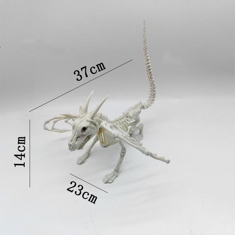 Halloween Scene Decorations Animal Skull Skeleton Ornament Simulation Plastic Crow Mouse Scorpion Decorative Props