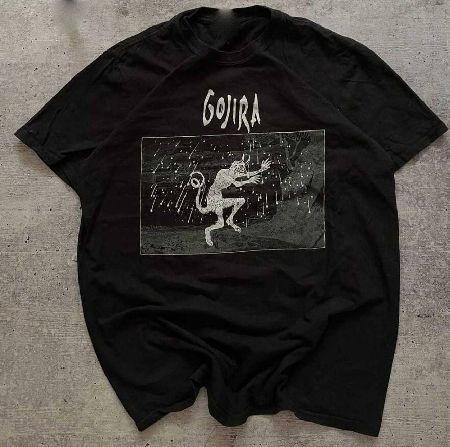 Vtg GOJIRA Band Love Music Gift For Fans Cotton Black S5XL Unisex Shirt XXL
