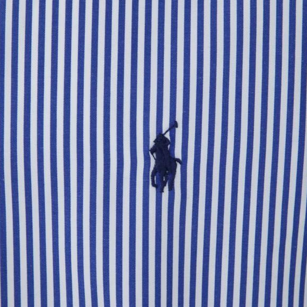 Polo Ralph Lauren Casual Striped Polo Shirt Long Sleeve Men shirts Blue 710832480008092-008