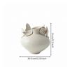 Ceramic Vase Matte Sculptural Textured for Living Room, Entryway