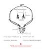 Skeleton Ghost Festival Claw Necklace Stud Earring for Women Fashion Jewelry Minimalist Accessories Wholesale Halloween