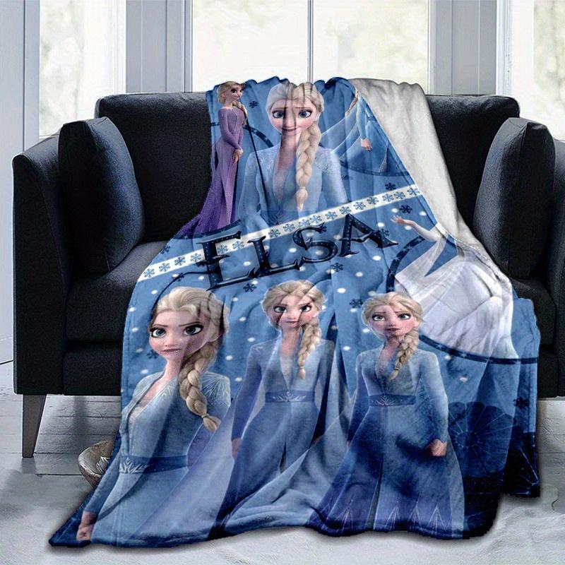 1pc Frozen Printing Blanket - Soft, All-Season Throw for Living Room, Bedroom,Personalized Gift with Adorable Cartoon Design