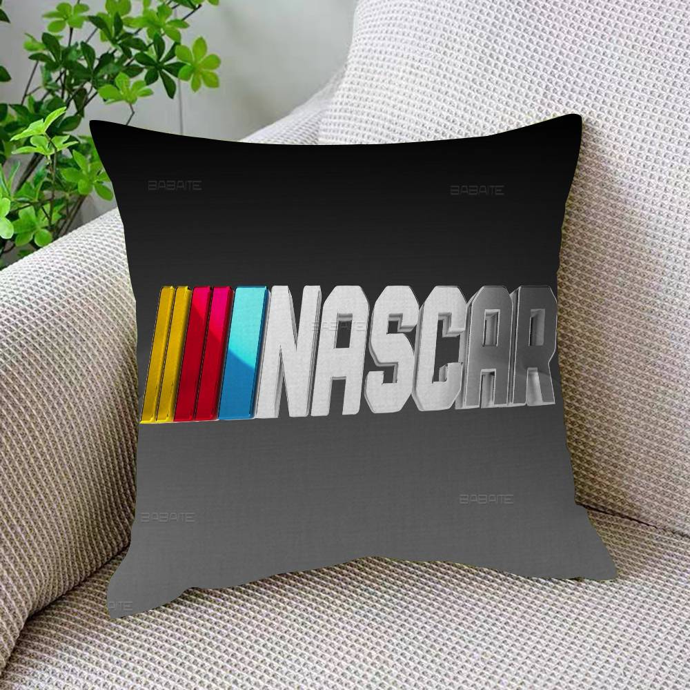 N-NASCARS Racing Car Cushion Cover Inches Farmhouse Decor Home Throw Pillow Covers For Couch Decorations