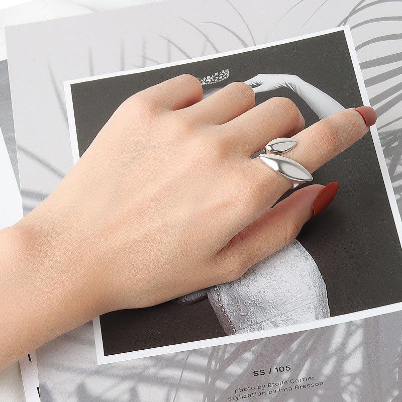 2025 New Design Rings for Women Geometric Irregular Adjustable Opening Finger Ring Luxury Jewelry Gifts Party Accessories Ring