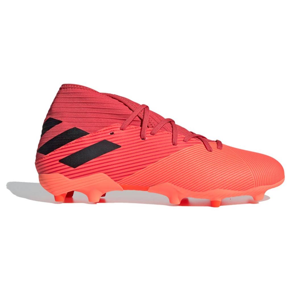 Adidas Nemeziz 19.3 Round Toe Comfortable FG (Rubber Long Stud) Slip Resistant Durable Soccer Shoes Men Soccer Shoes Red EH0300