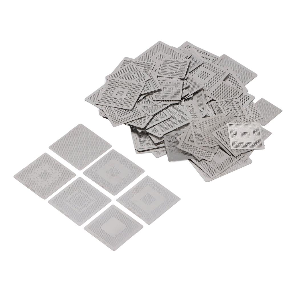 144 Pcs BGA Reballing Stencils 304 Stainless Steel Multi Functional Universal Reballing Rework Templ