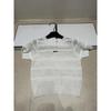 Xiangjia European Style Lightweight Luxury Hollow Knit Round Neck Short Sleeve Top