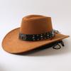 Popolare cappello western da cowboy a tesa larga classico europeo e americano per uomo e donna moda outdoor cappello da cowboy anti-sole cappello jazz