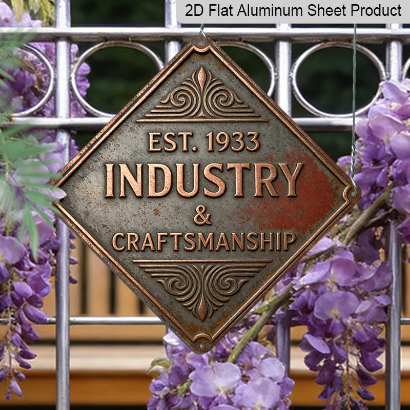 

2D Flat - 1pc, Vintage 1933 Limited Edition, Commemorative Gift for Manufacturing Professionals, Suitable for Decorating Studios, Studies, Home 20*20cm