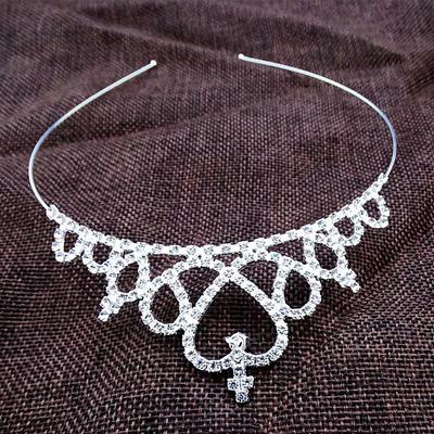 Dívčí diadém Elegantní malé čelenky s čelenkou Svatební princezna diadém do vlasů Korunka čelenka do vlasů