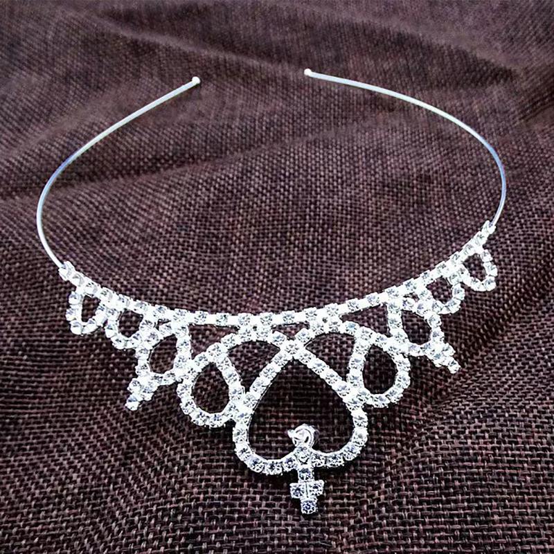 

Детская Хрустальная Тиара Элегантная Стразы Маленькие Тиары Головной Убор Свадебная Тиара Принцессы Корона для Волос Повязка на Голову Аксессуары для Волос серебряный
