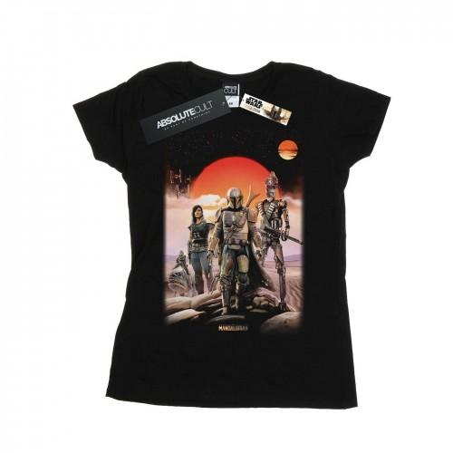 STAR WARS Womens/Ladies The Mandalorian Warriors Cotton T-Shirt