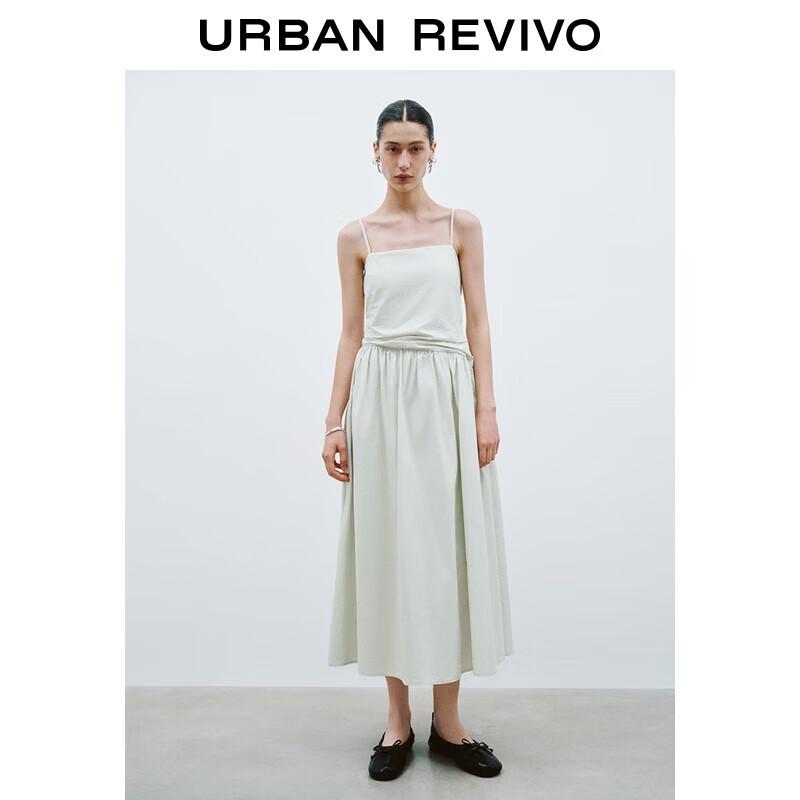 

Женское плиссированное макси-платье на бретелях А-силуэта в стиле Авроры UR 2025 XL