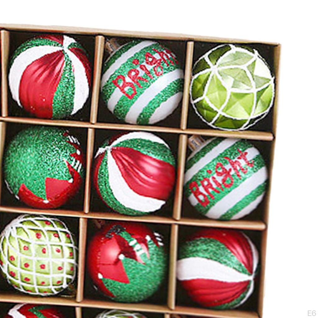 16 Christmas Balls, Hanging Decorations for Home