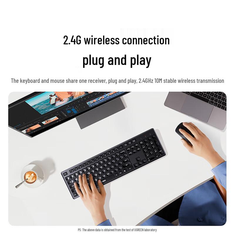 

UGREEN MK007 Wireless Keyboard and Mouse Combo
