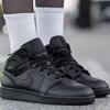 Air Jordan 1 Mid GS Triple Black 554725-093