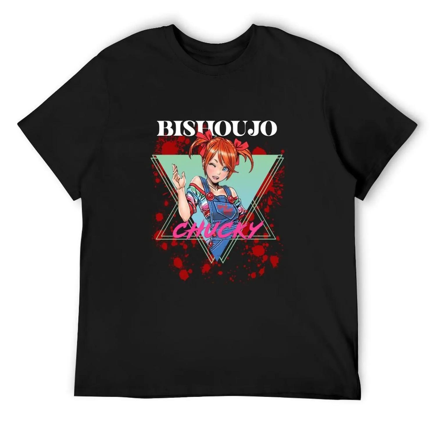 Horror Icons - Bishoujo Chucky T-Shirt quick-drying man t shirt customizeds graphic tee shirt anime shirts men S