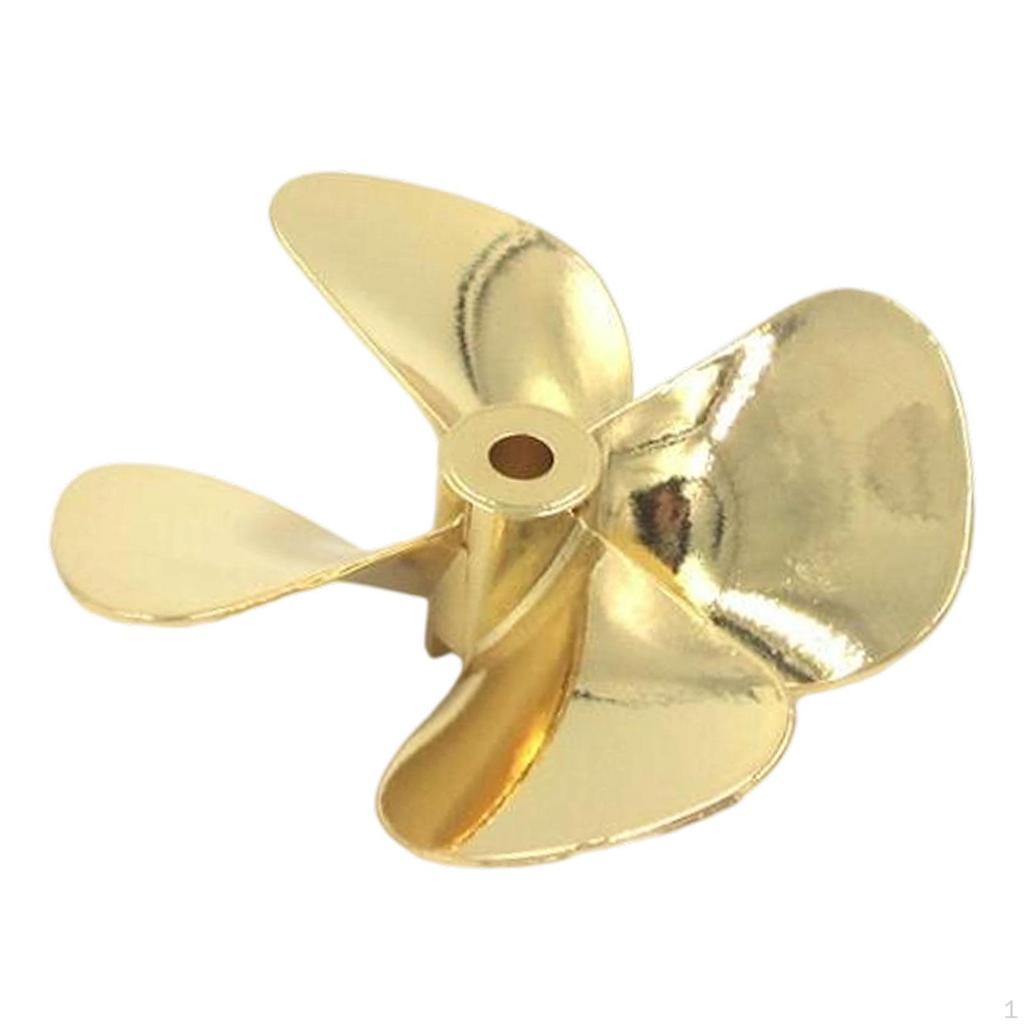 Metal RC Boat Propeller 4 Zinc Alloy 4mm for Model Repair Replace