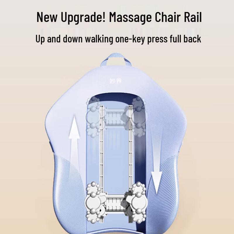 MIAOJIE Lumbar & Back Massager Cushion with Heat & Kneading CN Plug (adapter Included)