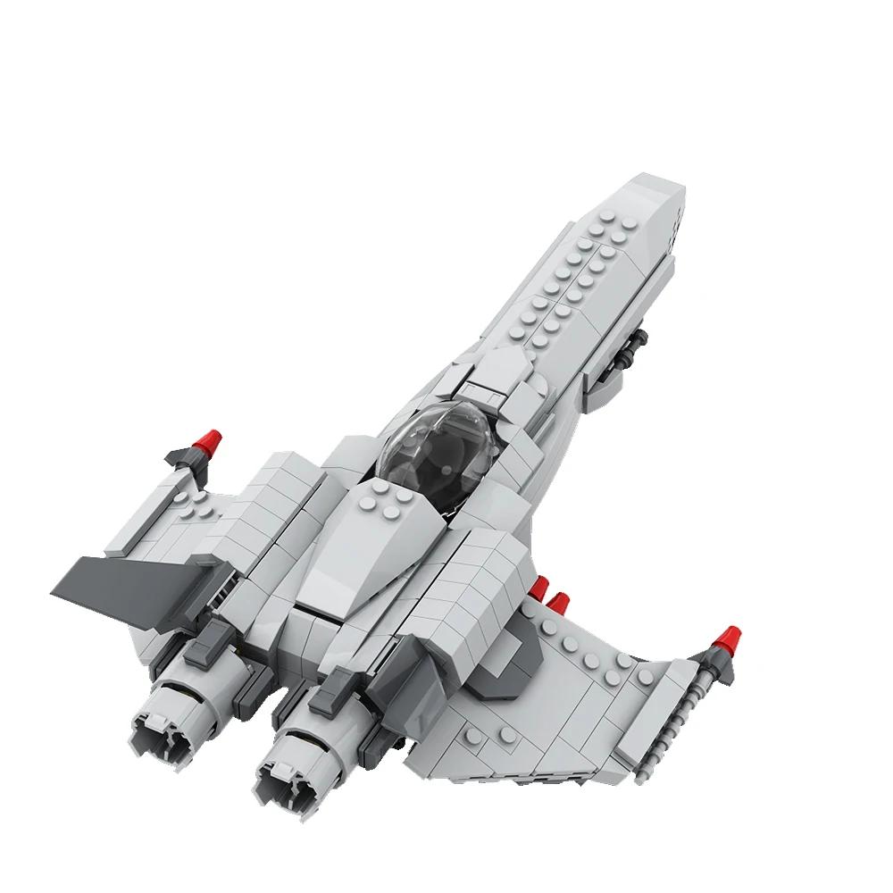 Gobricks MOC Caprican Viper (Battlestar Galactica) Bricks Ship Aircraft Building Block Set Educational Toy For Collect Gift
