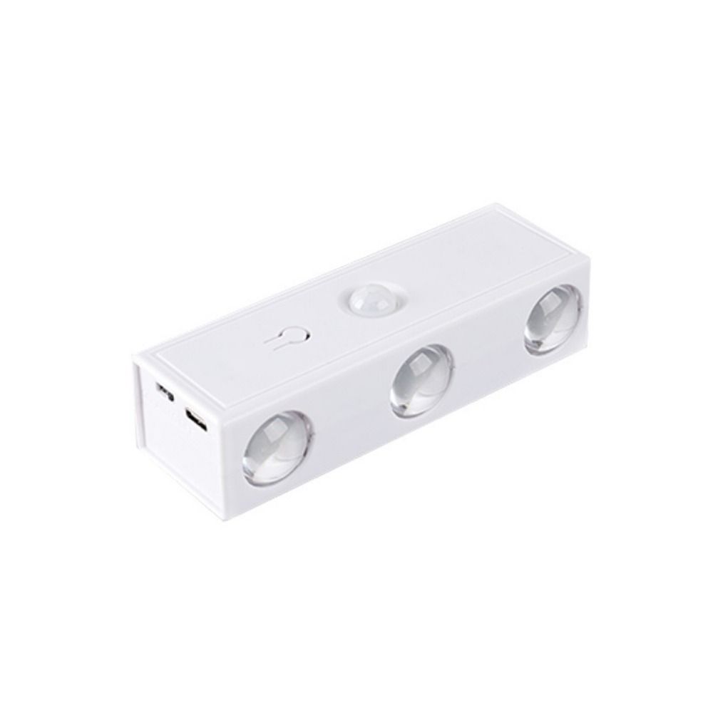 USB Rechargeable Motion Sensor Wall Light 3 colors / RGB RGB Wall Lamp Under Cabinet Light  Office
