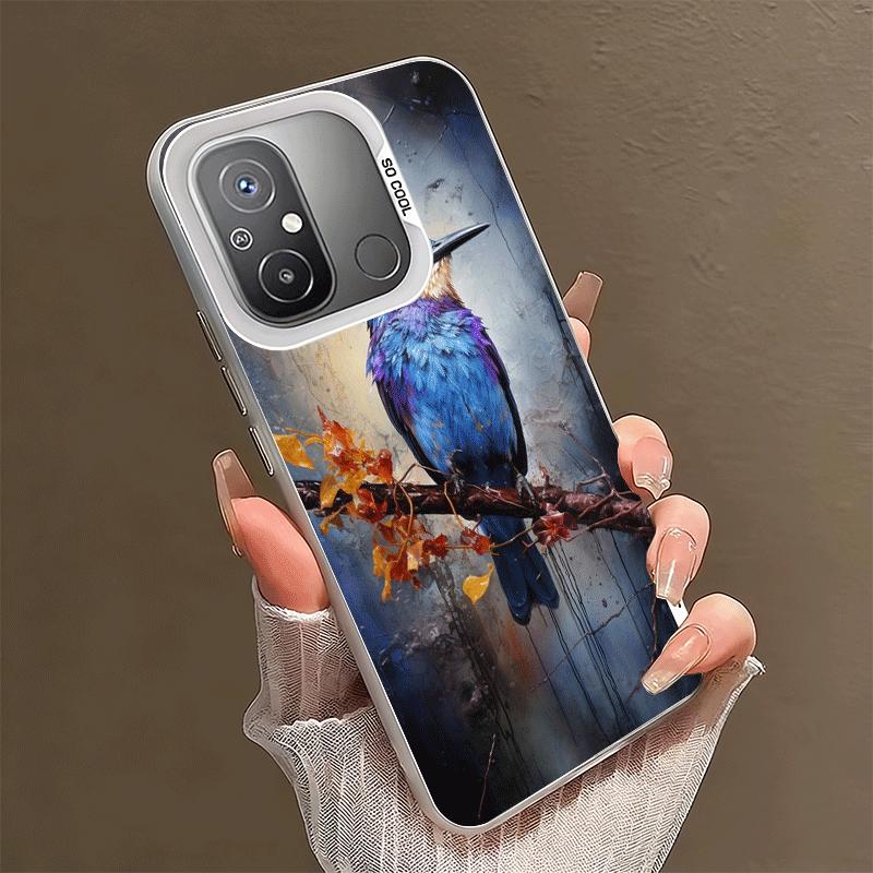 Vogel-Ölgemälde-Stil Stoßfeste Handyhülle für Xiaomi Poco X7 X6 X5 X3 Pro F7 Ultra M8 Redmi 15C 15 14C 13C 12C 10C 13 12 10
