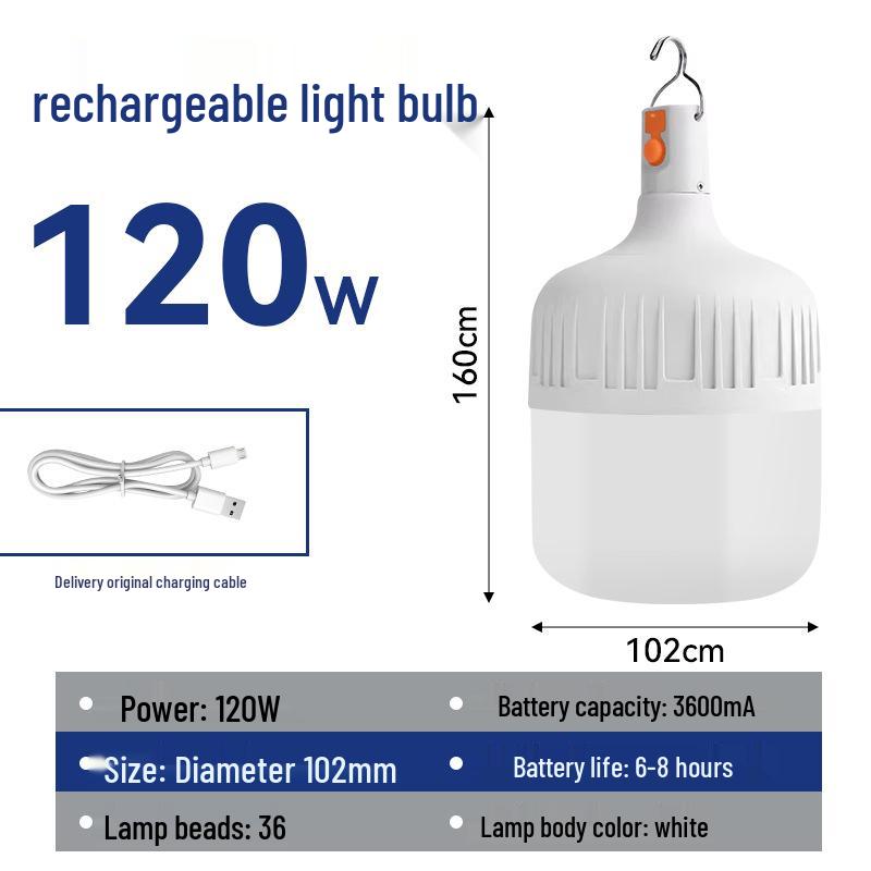 Super Bright Rechargeable LED Night Market Stall Lights - Cordless, Energy-Saving, Long Battery Life