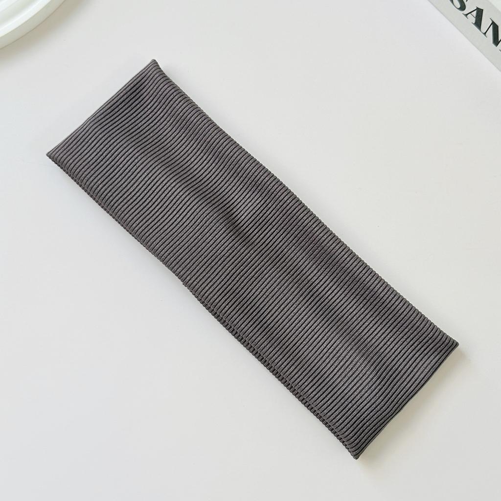 Threaded Hair Band Sports Yoga Sweat-absorbent Wide Headscarf Hair Band Female Joker Elastic Solid Color Headband Headdress