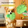 Teeth Grinding Dog Toy Teeth Cleaning Crochet Knitting Squeaky Chew Toy Simulation Vegetables Fruits Pet Molar Teething Toys