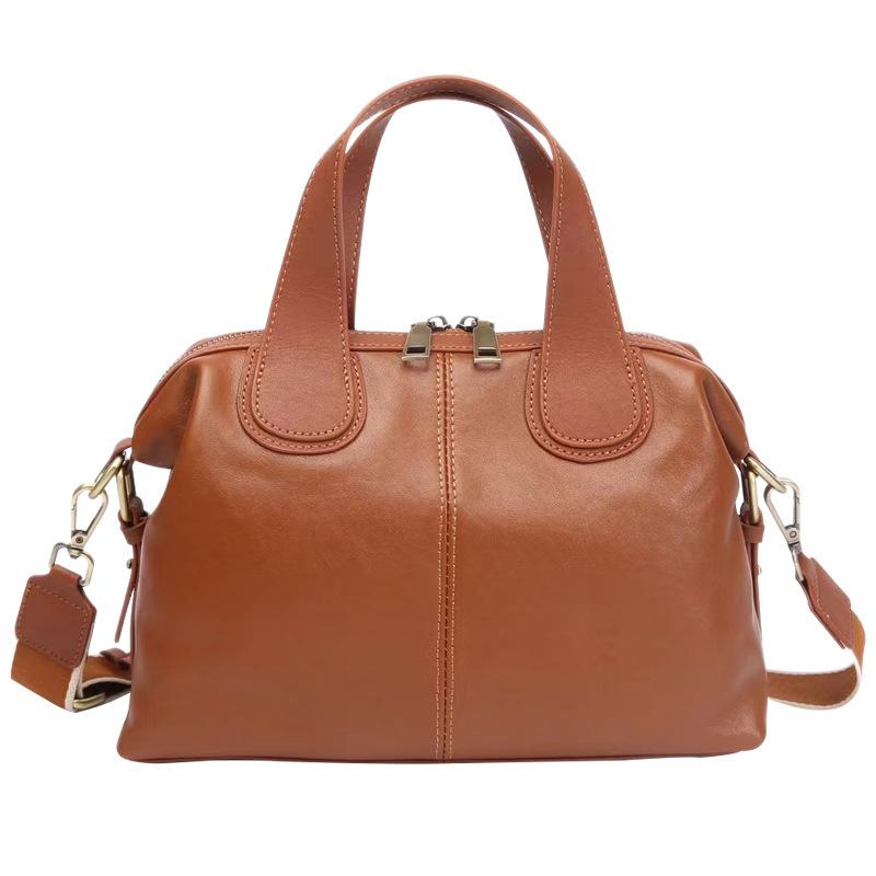 2025 Autumn Winter New Fashionable Elegant Top Layer Cowhide Bag for Women Large Capacity Handbag High-end Genuine Leather Crossbody Bag for Women