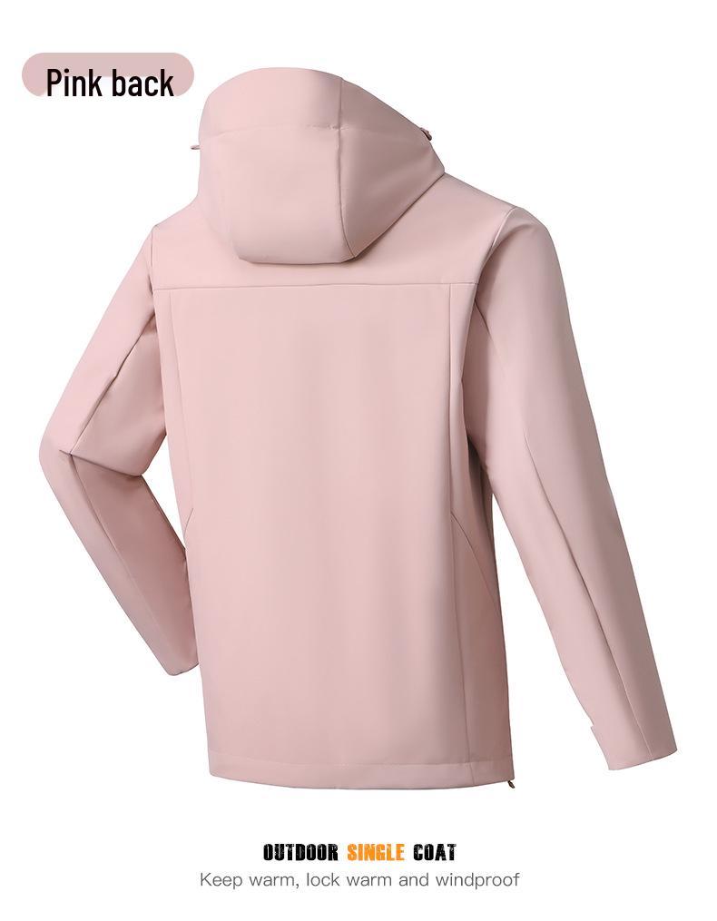 Unisexowy softshellowy wiatrówka górska - Lekka jednowarstwowa kurtka na wiosnę/lato 2025