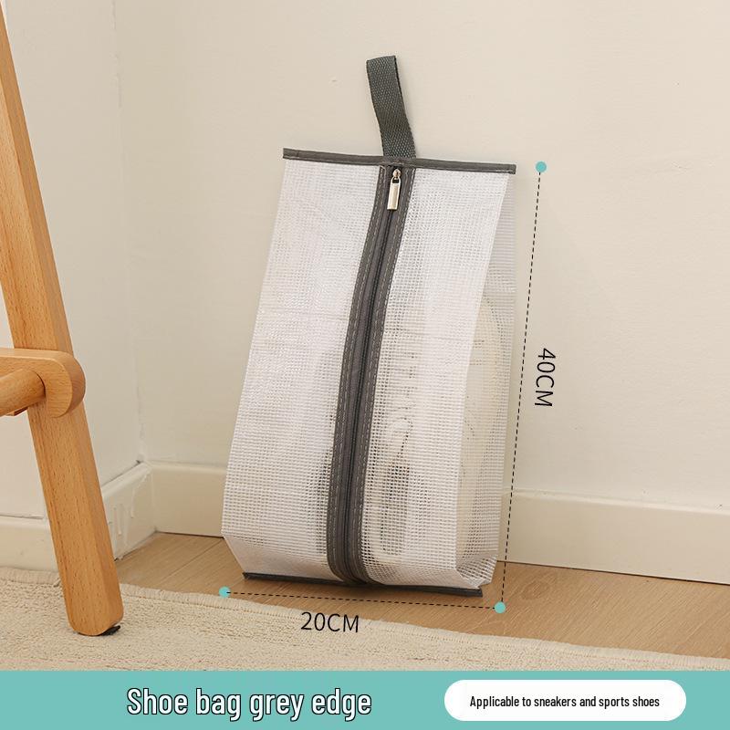 Transparent PVC Mesh Over-the-Knee Boot Storage Bag with Zipper – Dustproof, Moistureproof, and Mildew-Resistant Cover for Women's Large Size Boots.